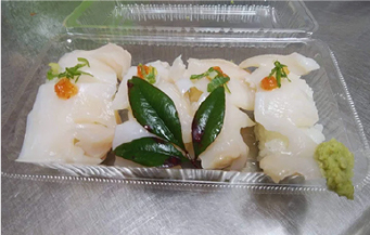 白バイ貝の寿司 5カン